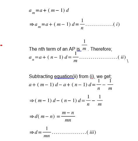 arithmetic progression